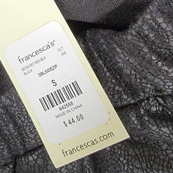 BLUE Rain Francesca's Faux Leather Crack print - Picture 10 of 12